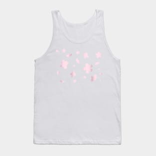 Metallic Pink Cherry Blossoms Tank Top